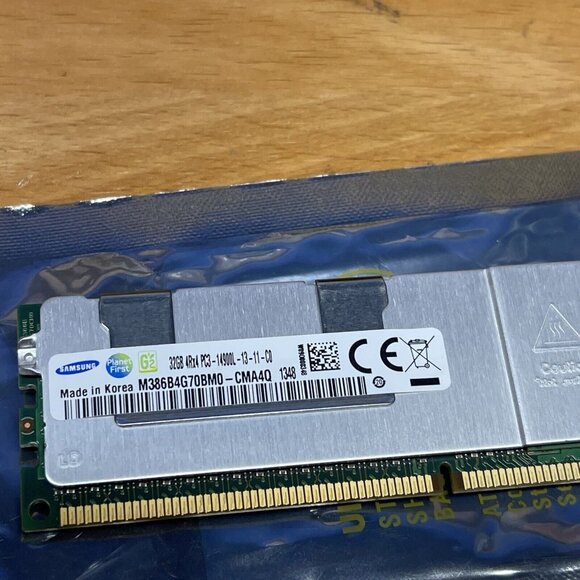 Samsung M386B4G70BM0 CMA4Q 32GB PC3-14900L 4Rx4 13-11-C0 Ram Memory - Picture 3 of 3